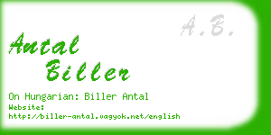 antal biller business card